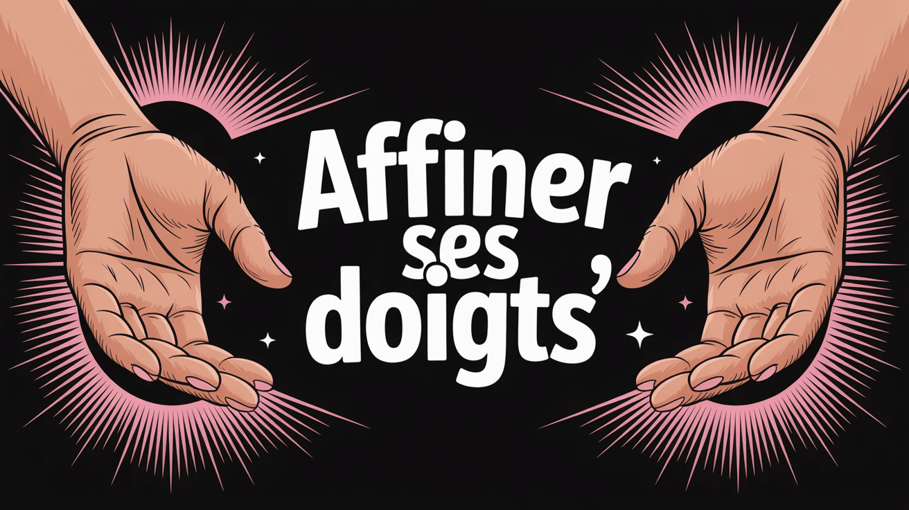 Affiner ses doigts, illustration mains lumière
