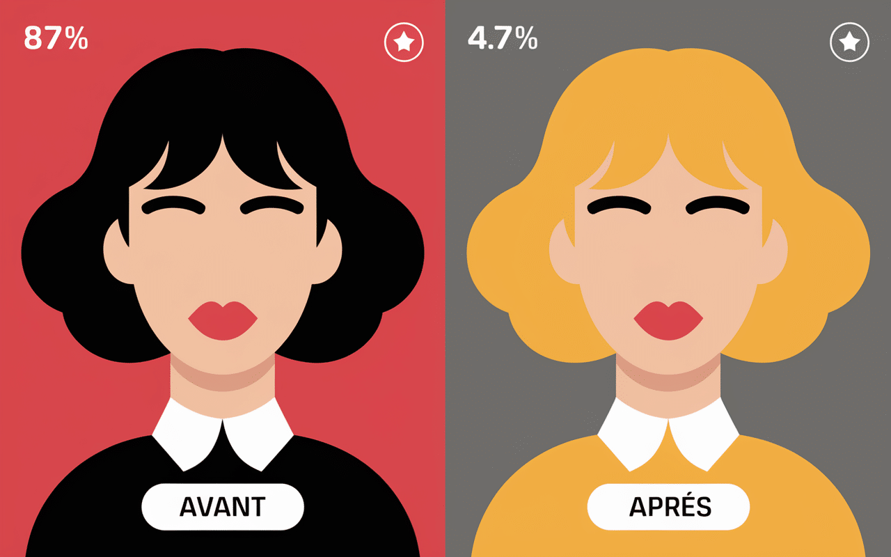 Comparatif avant après huile de figue de barbarie rides atténuées