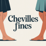 Chevilles fines croisées sur fond épuré bien-être
