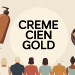 Visuel affiche centrale Crème Cien Gold pot ouvert bien-être pour tous