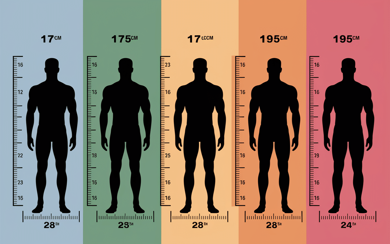 Tableau silhouettes mannequin homme criteres taille mensurations