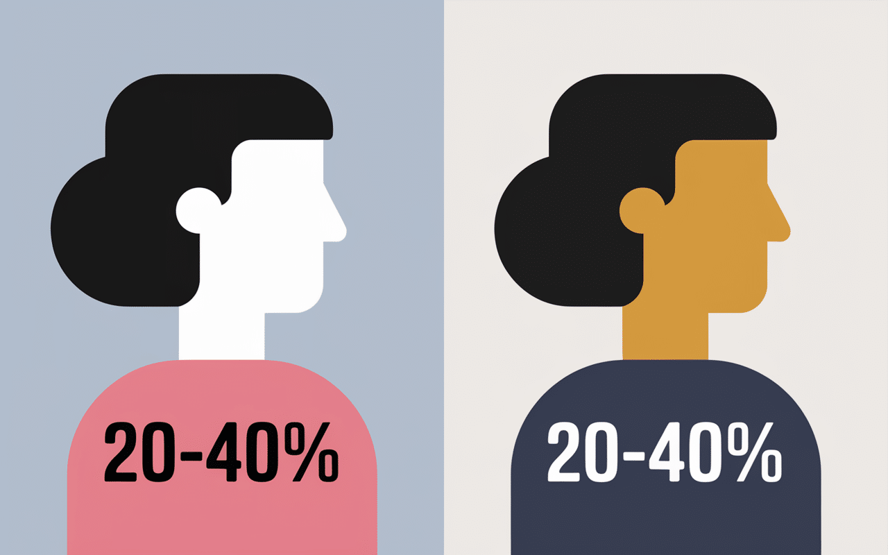 Silhouette avant apres cryolipolyse 20 40 pourcent