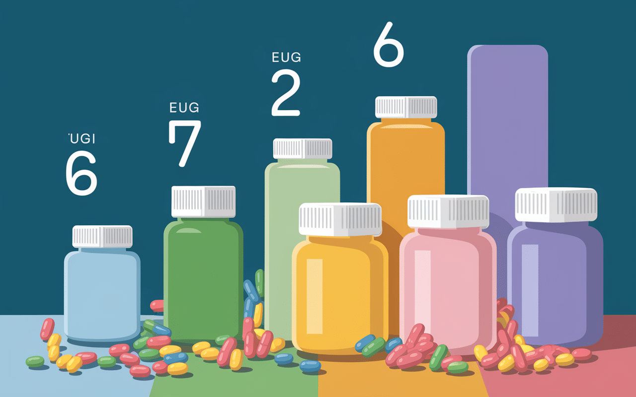 Tableau dosage spiruline perte de poids de 1g à 6g