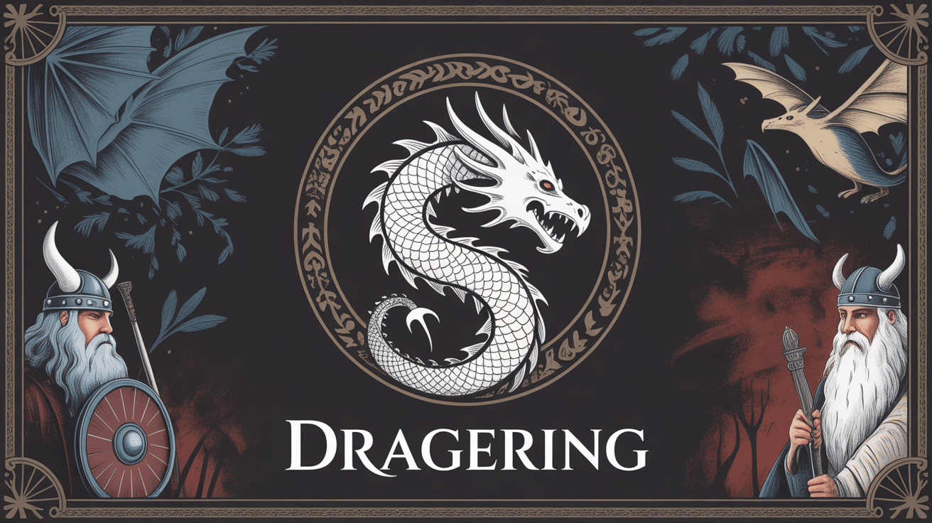 bague dragon stylisee motifs viking fantasy dragering