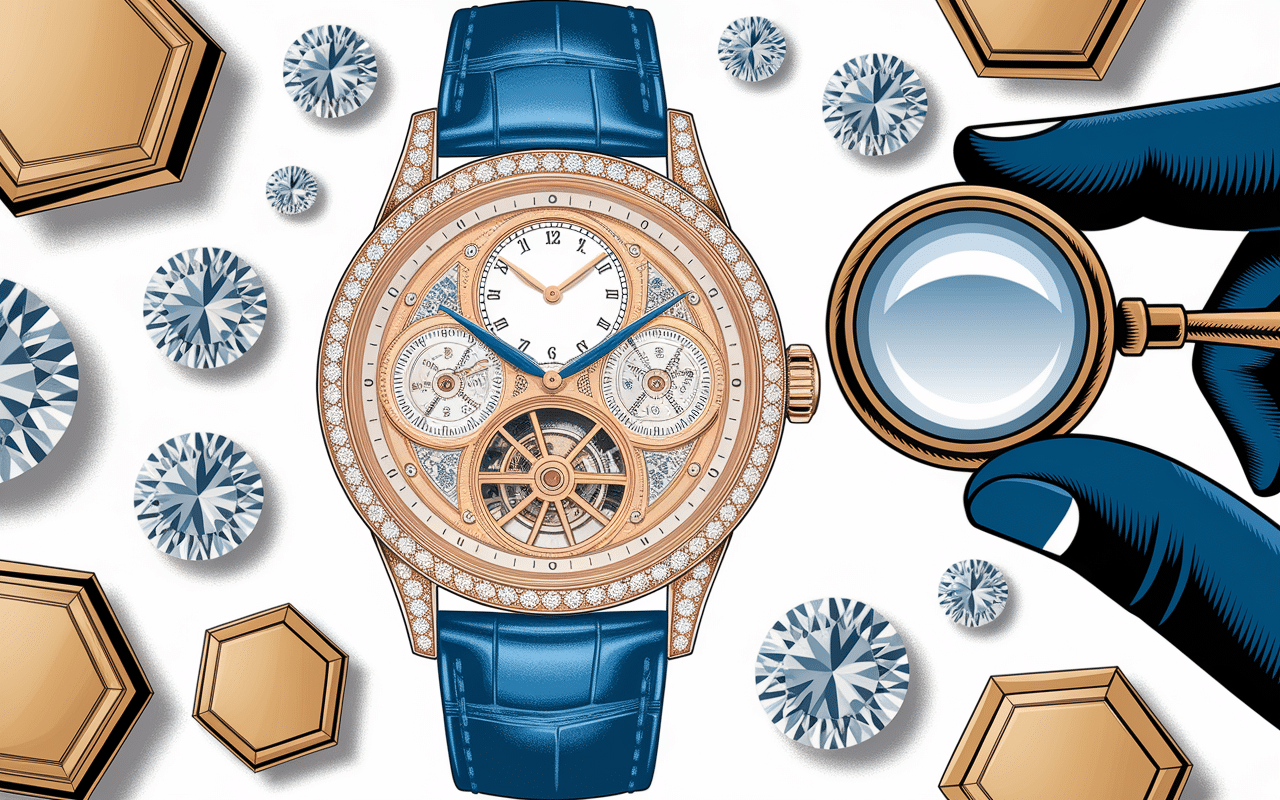 Mecanisme montre de luxe, diamants, explication des prix élevés
