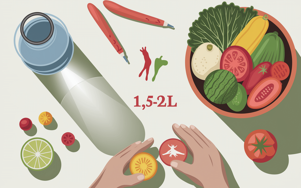 Alimentation eau legumes pour affiner ses mollets