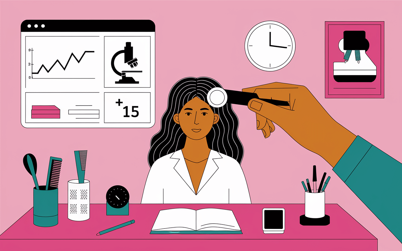 Diagnostic or dans les cheveux outil Kydra