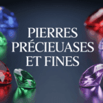 gemmes pierres precieuses fines fond sombre