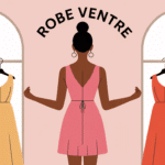 Femme essayant robe ventre boutique, confiance et bienveillance