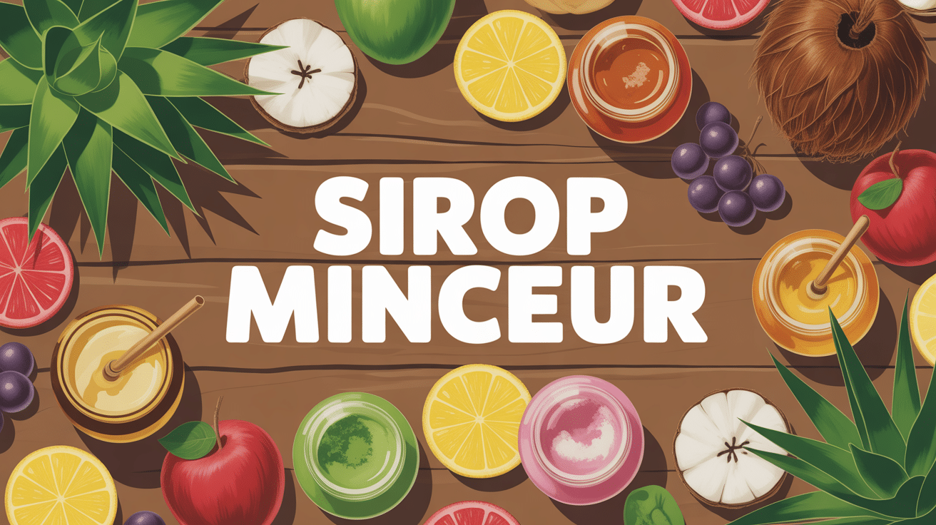sirop minceur flacons naturels agave erable coco table fruits