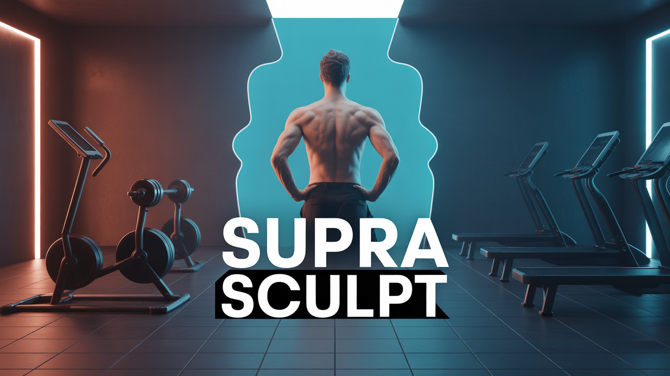 Personnage silhouette centre fitness supra sculpt