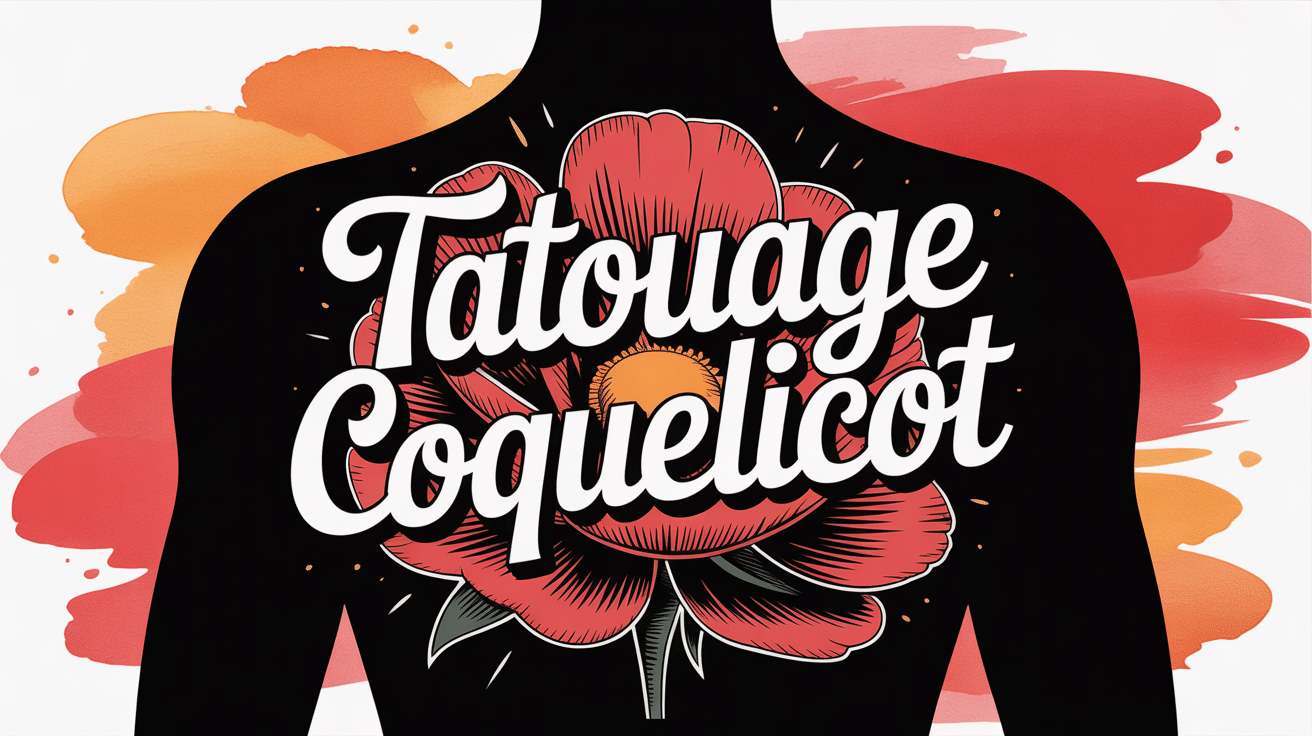 Tatouage coquelicot aquarelle lumineux sur bras ou poignet