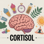 illustration cerveau cortisol stress plantes adaptogenes