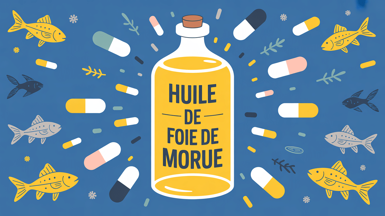 flacon huile de foie de morue capsules poissons nordiques