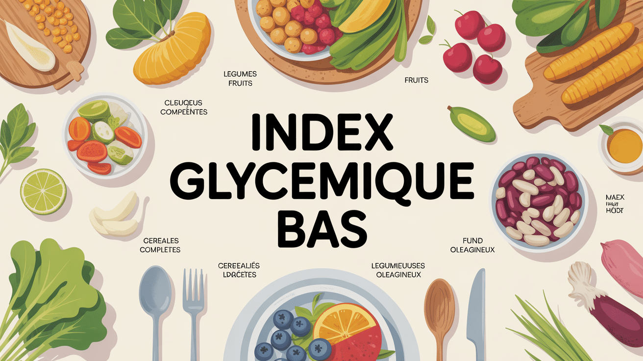 table aliments index glycémique bas catégories