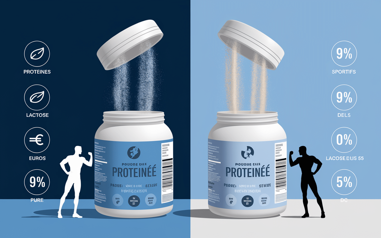 comparatif valeur whey isolate classique proteines lactose