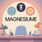 Illustration bureau sante symboles magnesium