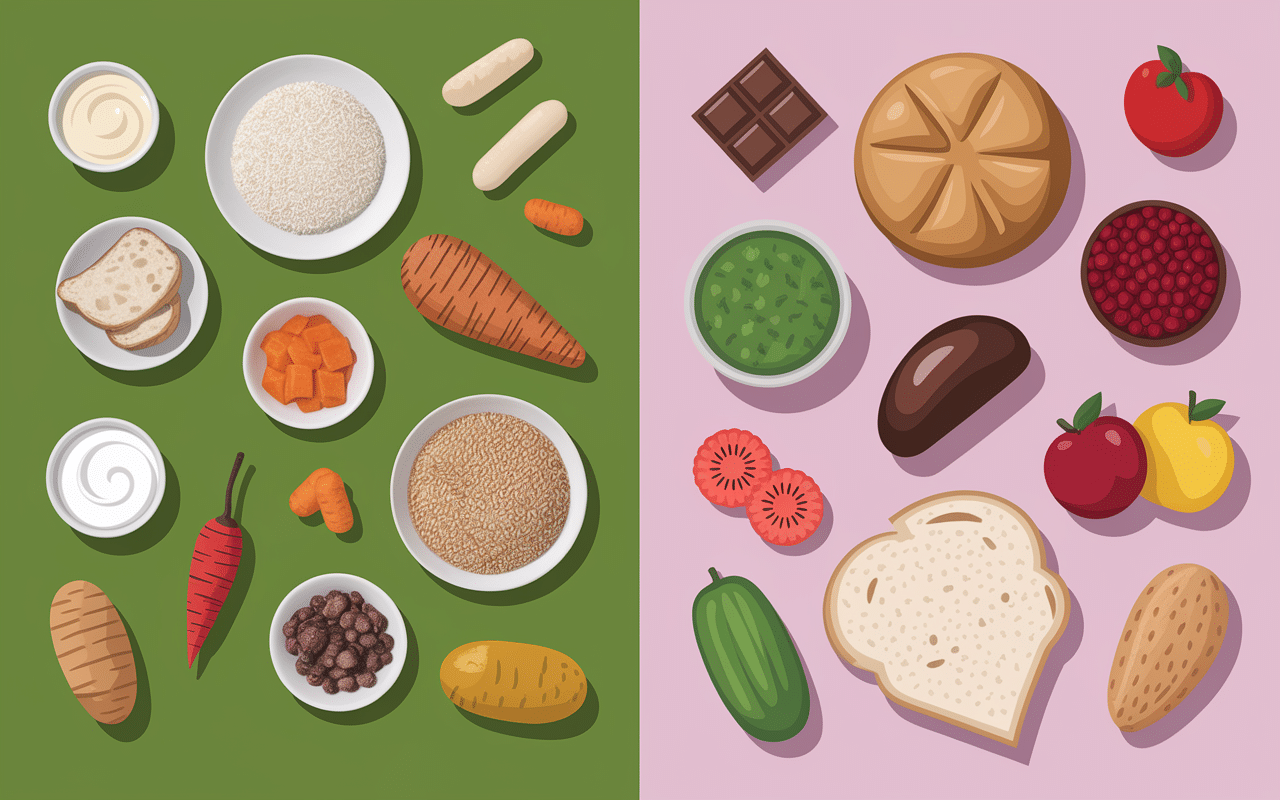 Tableau aliments permis interdits menu sans residu