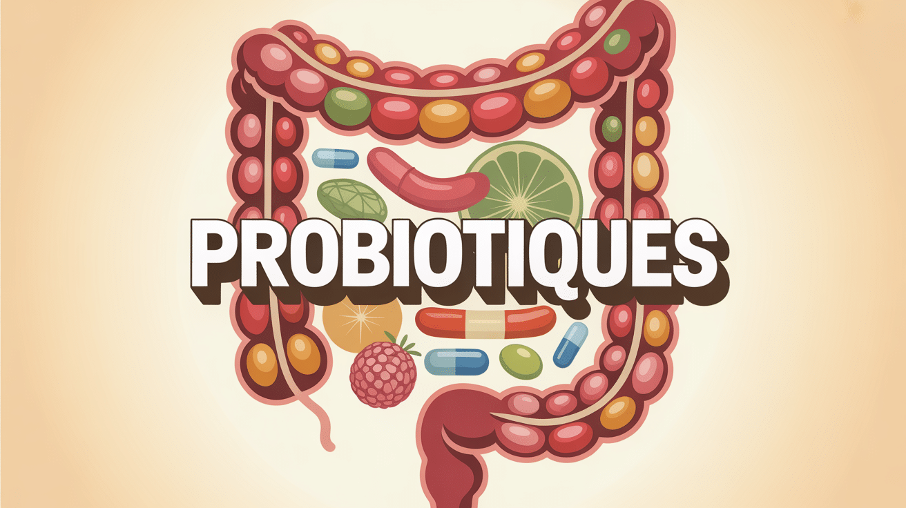 illustration microbiote capsules probiotiques