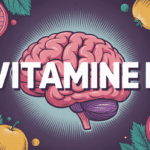 Image Vitamine D cerveau entouré de fruits et champignons UV
