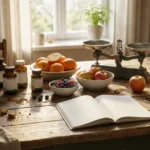 brulafine complement naturel sur table avec fruits et muesli