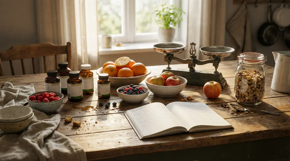 brulafine complement naturel sur table avec fruits et muesli