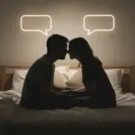 silhouette couple ejaculaton orale dialogue intime