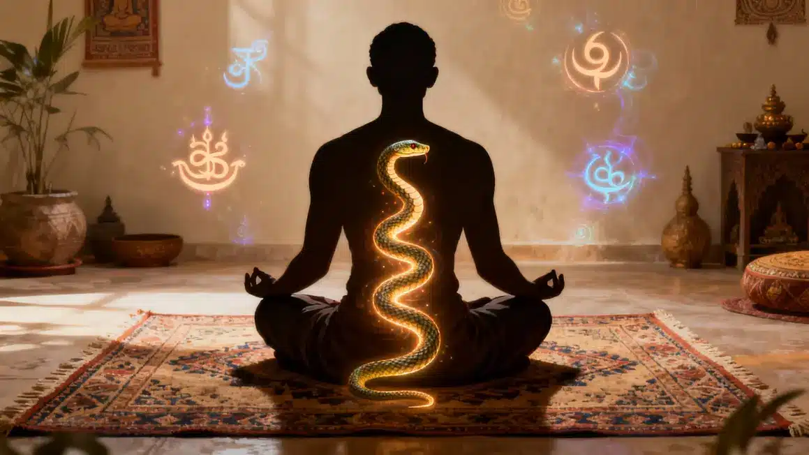 silhouette méditation kundalini tantra