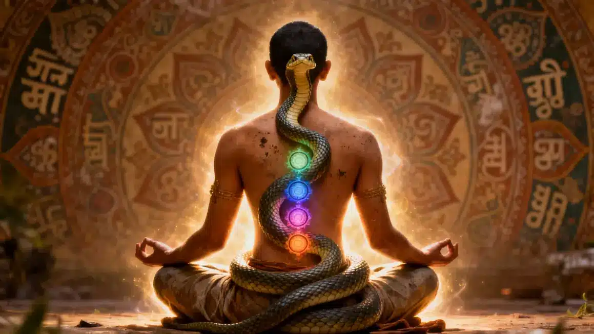 Massage tantrique silhouette kundalini chakras