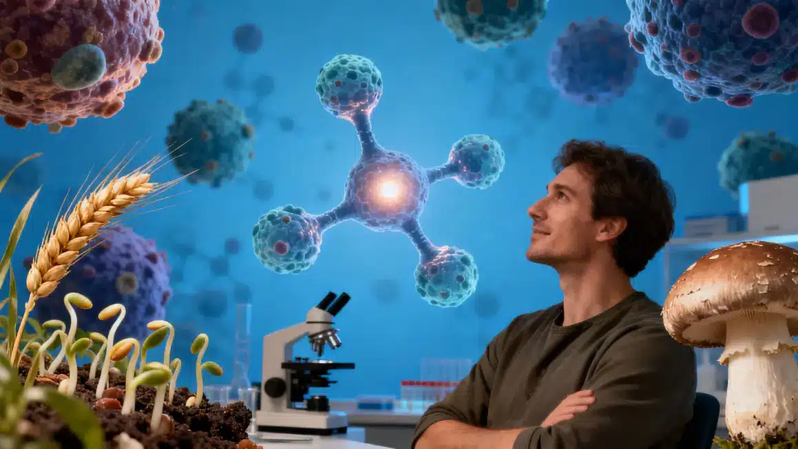 Visualisation spermidine antioxydants germe de blé