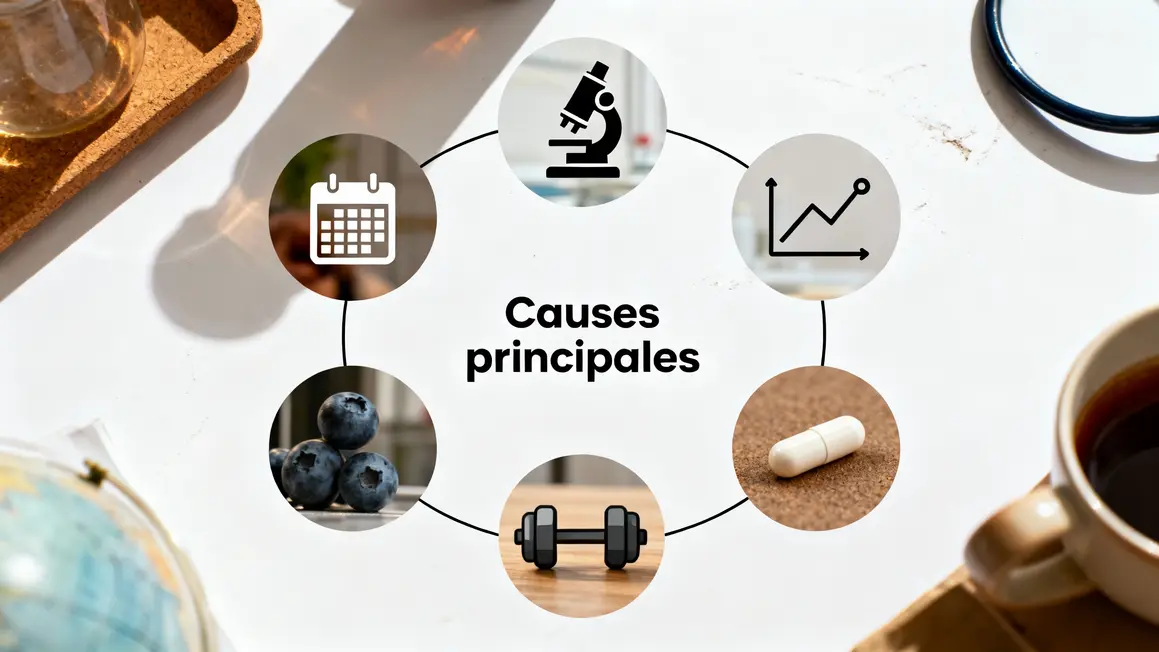 Schéma causes pertes marron femmes cycle non enceinte