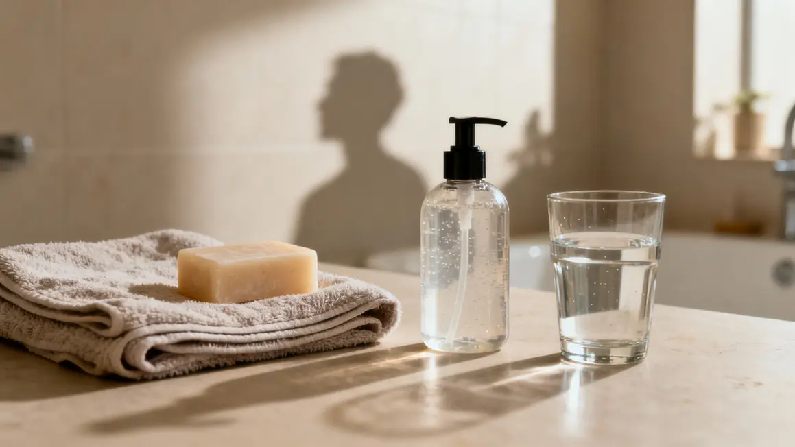 Salle de bain pour hygiène avant sexe anal