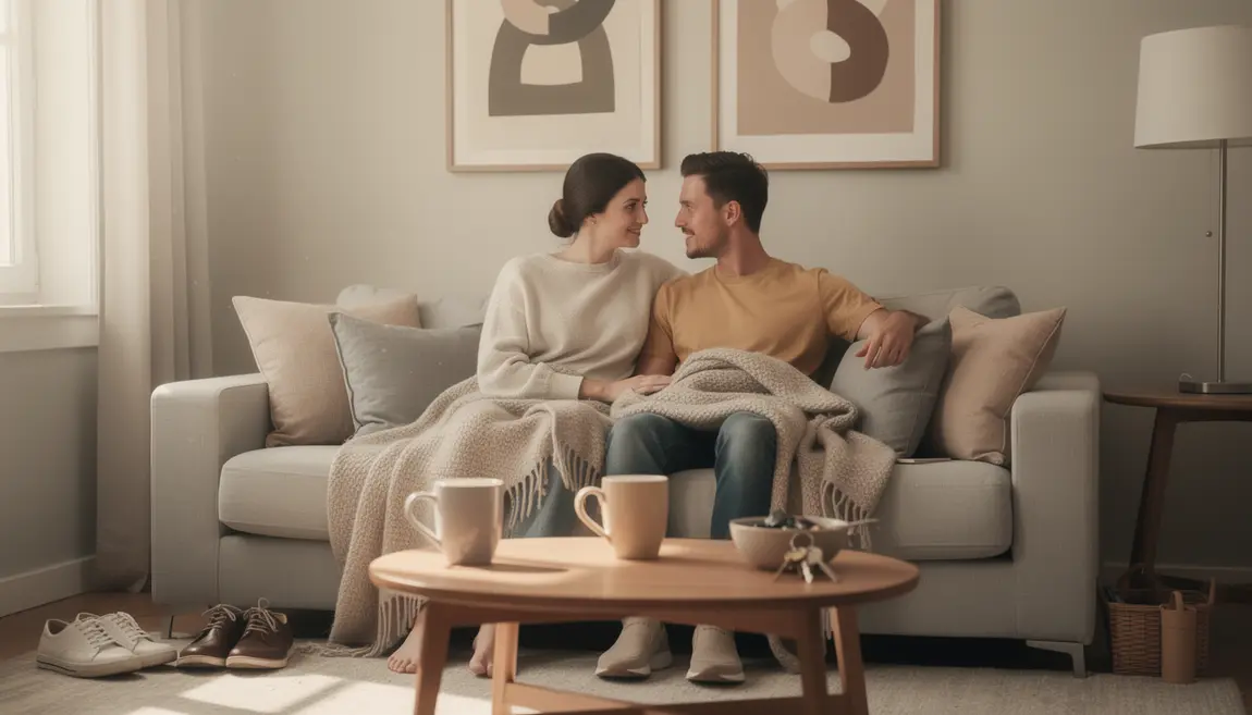 Couple discutant confort et securite penetration anale