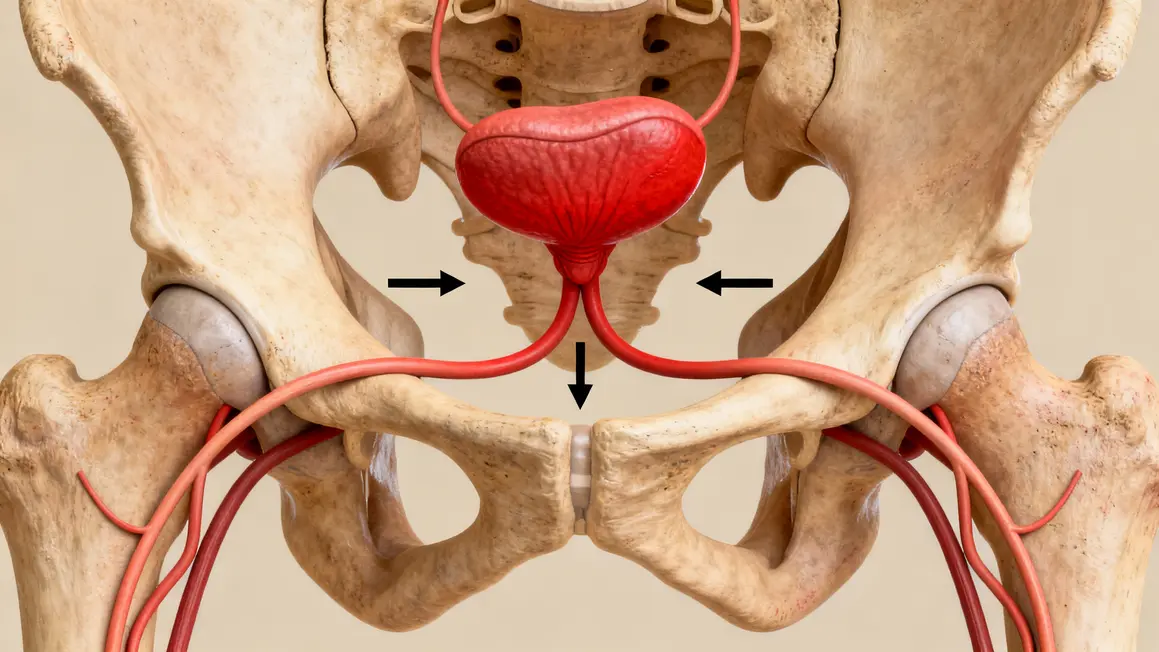 Coupe bassin localisation prostate orgasme masculin