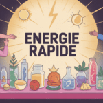 personnages stylises autour table energie rapide