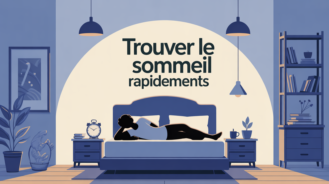 comment trouver le sommeil rapidement, chambre apaisante et relaxante
