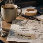L-tyrosine : effet au bout de combien de temps, gélule et eau sur table