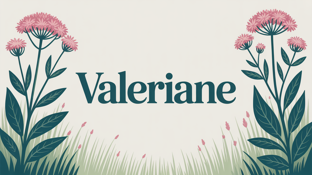 valeriane bienfaits et effets secondaires, illustration plante racines fleurs