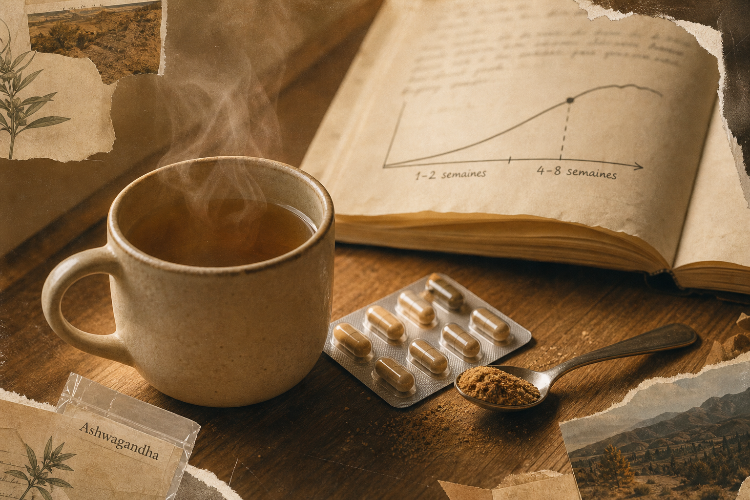 Ashwagandha effet au bout de combien de temps sur stress, sommeil et énergie